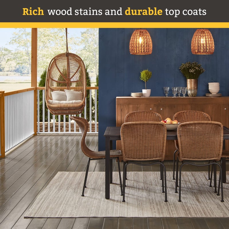 Cabot Wood Toned Stain + Sealer, Low VOC Exterior Natural Wood Stain, Heartwood, Gallon - Image 5